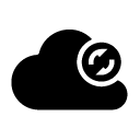 Refresh Cloud glyph Icon