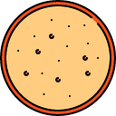 Round Bread Slice line icon