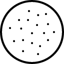 Round Bread Slice line icon