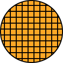Round Waffle line icon