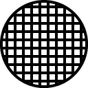 Round Waffle line icon