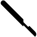 Scalpel solid icon
