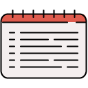 Schedule_1 filled outline icon