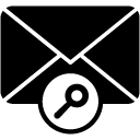 Search Message glyph Icon