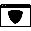 Security Window glyph Icon