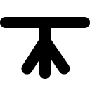 Single Leg Table line icon