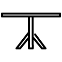 Single Leg Table line icon
