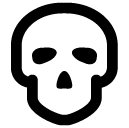 Skull line icon