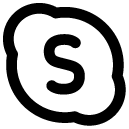 Skype line icon