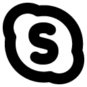 Skype line icon