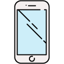 Smart Phone filled outline icon