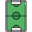Soccer Field filled outline icon