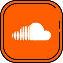Soundcloud filled outline icon