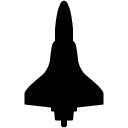 Space Rocket Ship solid icon