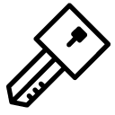 Square Key line Icon