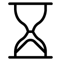 Stopped hourglass line Icon