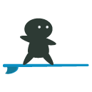 Surfer freebie icon