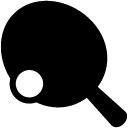 Table Tennis Paddle Ball solid icon