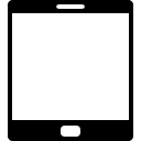 Tablet filled outline icon
