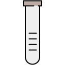Test Tube filled outline icon