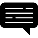 Text Message glyph Icon