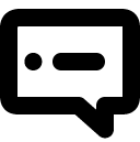 Text Message line Icon
