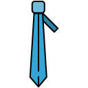Tie filled outline icon