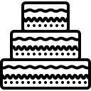 Tiered Cake line icon