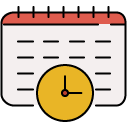Time Limited Schedule filled outline icon