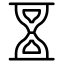 Time hourglass line Icon