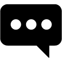 Typing Chat glyph Icon