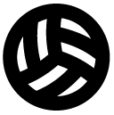 Volleyball line icon