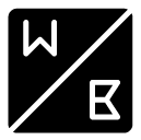 W B glyph Icon