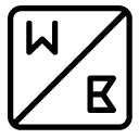 W B line Icon