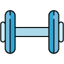 Weight filled outline icon