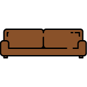 Wide Couch filled outline icon