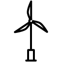 Windmill line icon