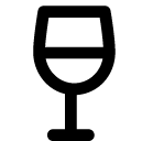 Wine glass line icon