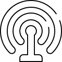 Wireless connection line Icon