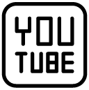 Youtube line icon