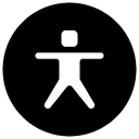 accessibility glyph Icon