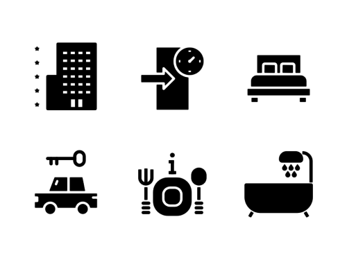 accommodation-and-leisure-glyph-icons