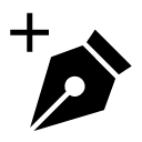 add anchor point tool glyph Icon