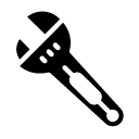 adjustable wrench glyph Icon