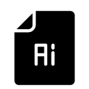 ai file glyph Icon