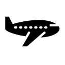 airplane glyph Icon