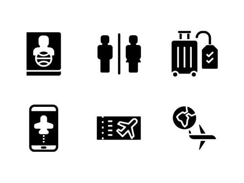 airport-and-travel-glyph-icons