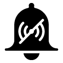 alarm non vibrating glyph Icon