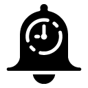 alarm time glyph Icon