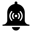 alarm vibrate glyph Icon